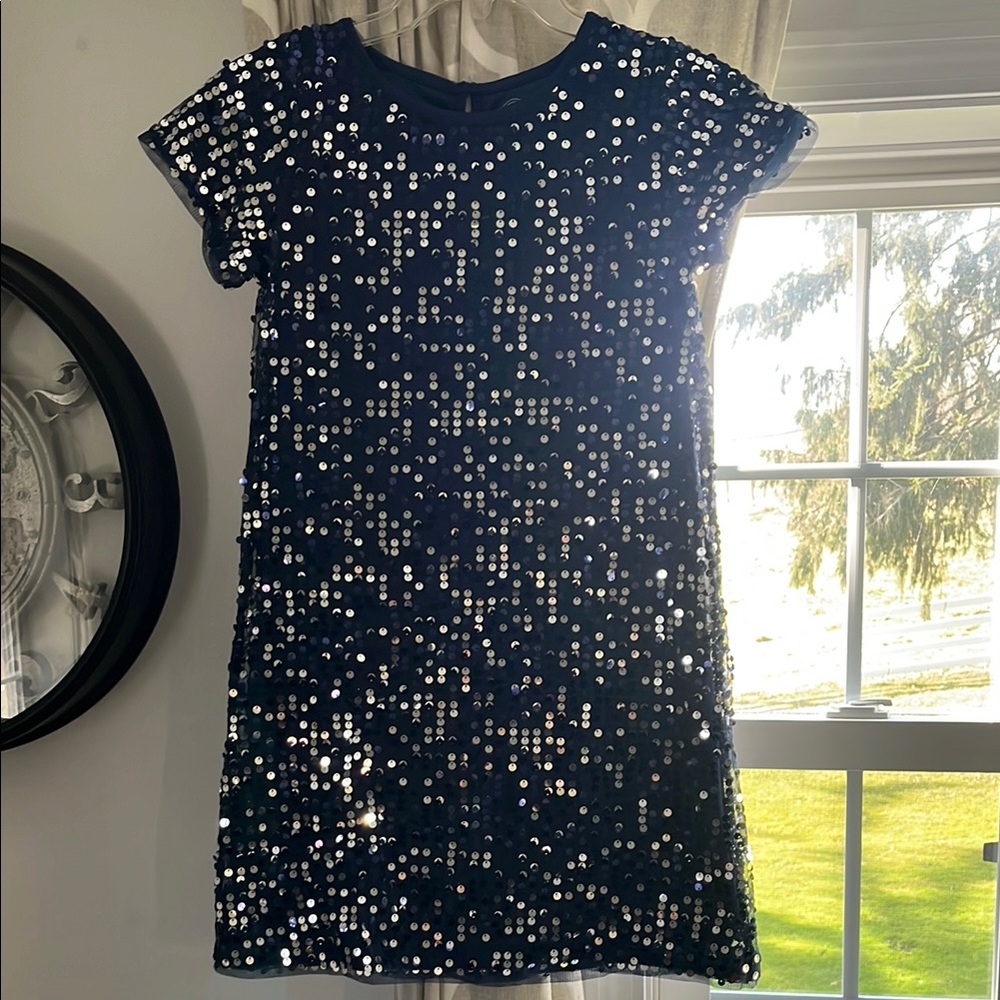 Wonder Nation Navy Sequin Dress